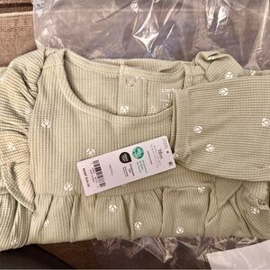 Carter's Light Green Textured Blouse